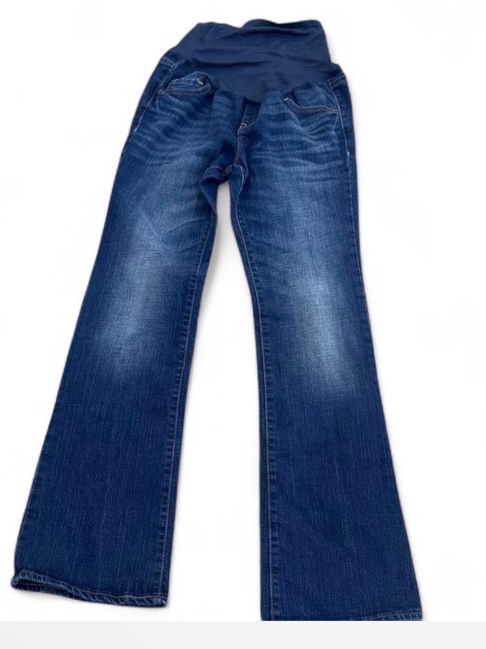 Old Navy Maternity Dark Blue Bootcut Jeans with Stretch Panel